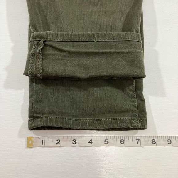 Torrid Women’s 22R Olive Green Boyfriend Jeans Distressed Straight Leg Grunge - Picture 13 of 13